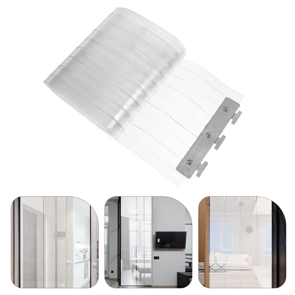 OUNONA  Door Transparent Curtain Reduce Energy Consumption