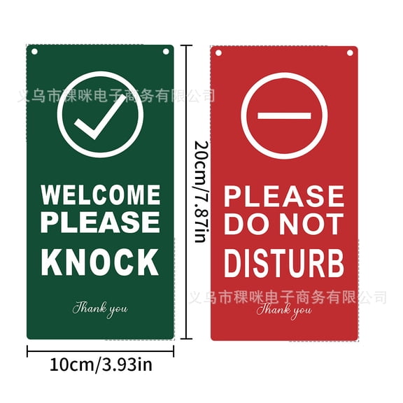 OUNONA Double-Sided Acrylic Business Door Sign - Multi-Color, Durable and Easy to Install