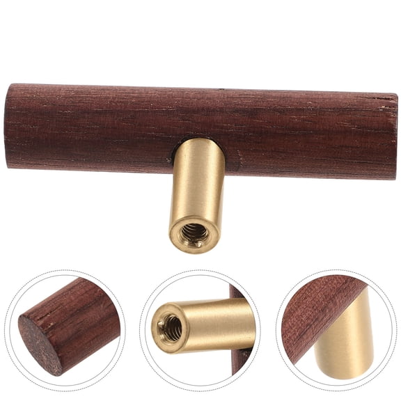 TABLETREANDS Cabinet Hardware Pulls Brass 1Pcs 2.4X1.2X0.5In