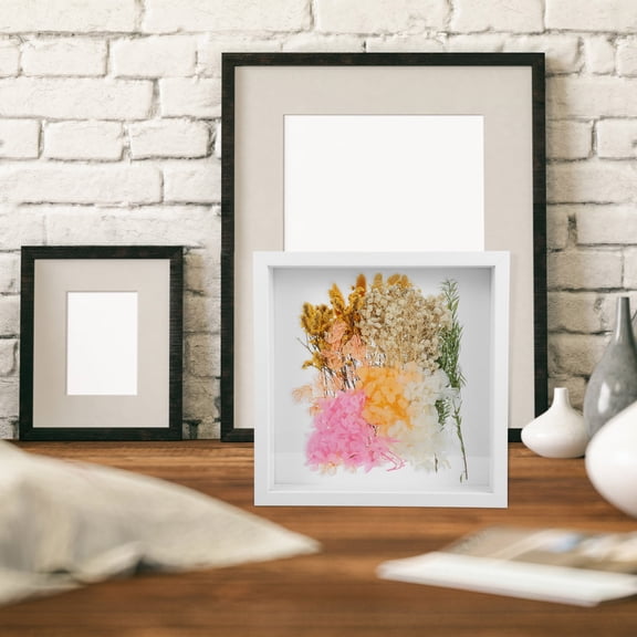 OUNONA Dried Plants Frame Flower Preservation Frame White Density Board Sleek Design Nature Enthusiasts 1Pack