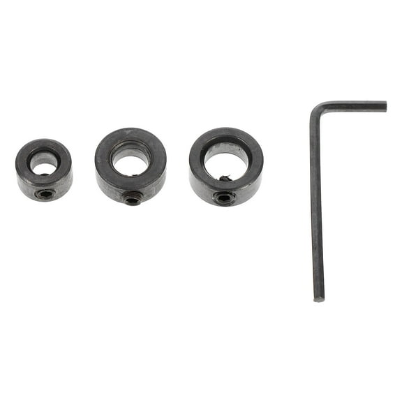 CATIEBYE Drill Depth Stop Collars Carbon Steel Black Drill Accessories 1 Set