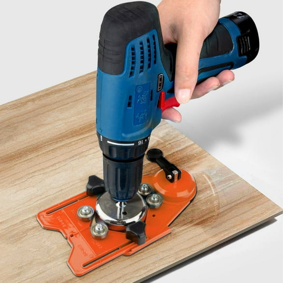 BALAHAPY Drill Bit Guide Orange Ceramic Drilling Tasks 1Pcs 7.5*5.7*1.4in