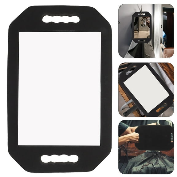 OUNONA Drop-resistant Makeup Sponge Mirror Durable Beauty Salon Mirror Square Shaped Mirror for Bathroom Bedroom Office