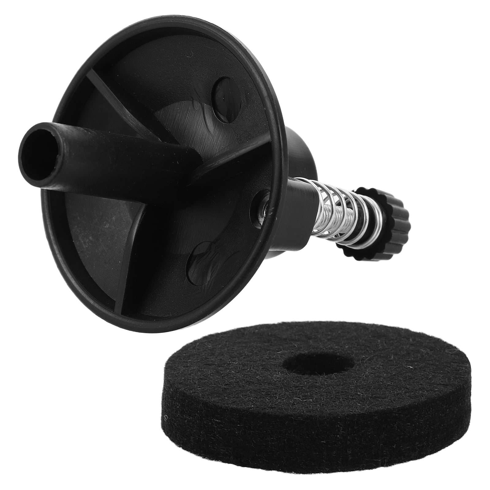 OUNONA Drum Hi-hat Holder Outdoor Pedometer Drain Rack Bottle Brush Black