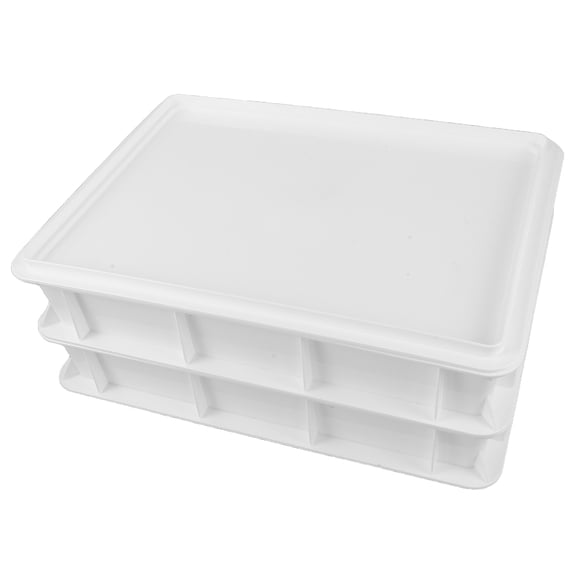 OUNONA Dough Proofing Box Stackable Space-Saving White Plastic for Efficient Baking