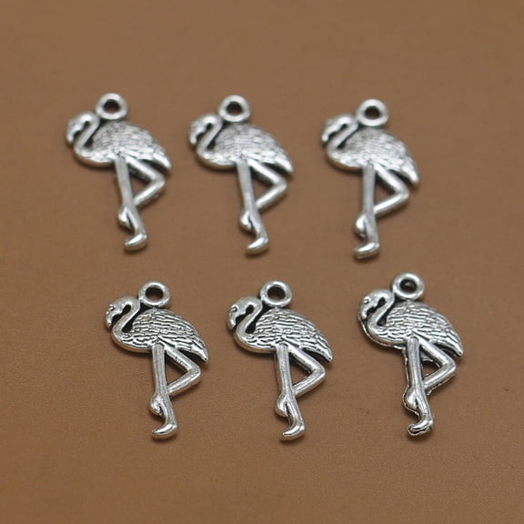 OUNONA Durable Alloy Pendant Charms for Jewelry Making Simple Stylish Design 20pcs Silver