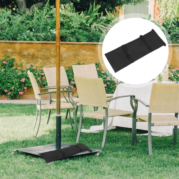 OUNONA Durable Black Tarp Weights Sandbags for Outdoor Stability Easy to Fill Versatile Use 600D Oxford Cloth 2PCS