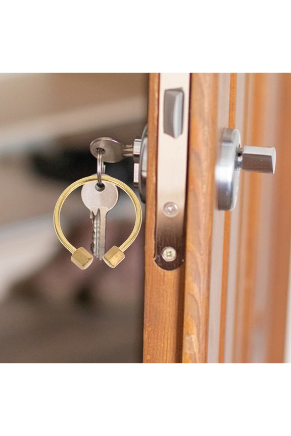 Brass Keychain , Golden Metal Key for Home, Crafts, Projects and Everyday Use