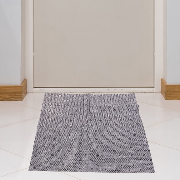 OUNONA Easy Install Grey Nonslip Tufting Fabric Backing for Carpet and Rug Making