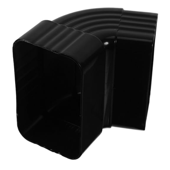 OUNONA Durable Dark Brown Aluminum Alloy Gutter Downspout Adapter for Angle Grinder 65 Degree Angle Fitting