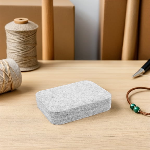 OUNONA Grey Thick Wool Needle Felting Mat High Density Felt Pad for DIY Crafting and Precision Needlework