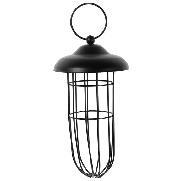 OUNONA Hanging Tray Bird Feeder Black Bird Supplies Nature Feeling 1Pack