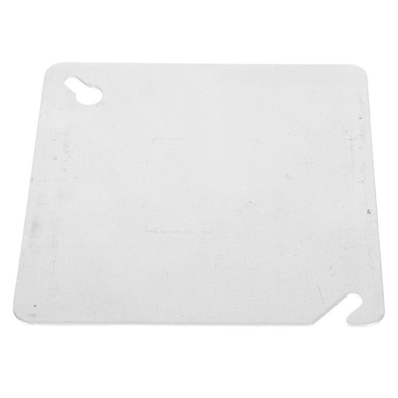 OUNONA Galvanized Metal Electrical Junction Box Cover Plate, Dust Resistant Outlet Box Protector
