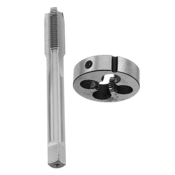 OUNONA 15-Piece Metal Tap and Die Set with Straight Flute Design for Thread Repairing, Finish