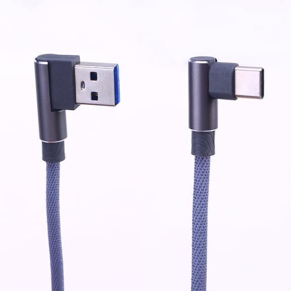 OUNONA Durable Nylon Braided Grey USB C Cable for Phone and Computer Charging and Syncing