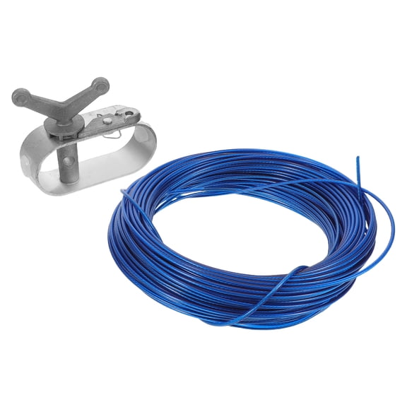 OUNONA Heavy-Duty Pool Cover Cable Winch Kit with Stainless Steel Cable for Secure Winter Pool
