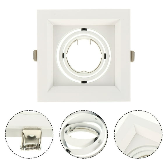 OUNONA Durable Spotlight Mounting Frame with Adjustable Angle Design for Home 1Pc