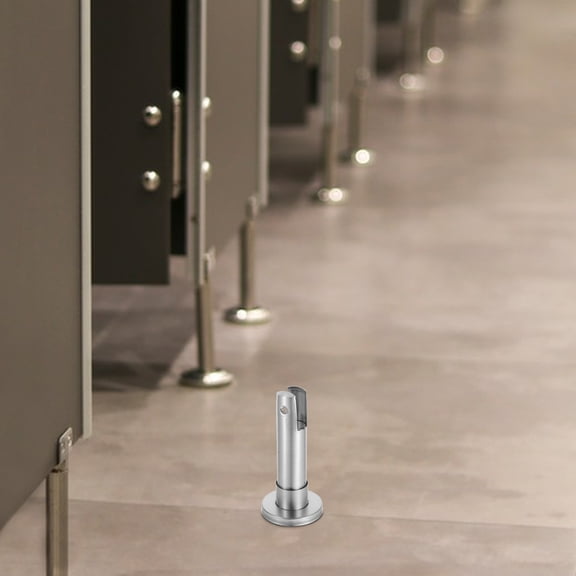 OUNONA Stainless Steel Foot Bracket for Restroom Partitions, and Easy to Install, Perfect for Home and Commercial Use
