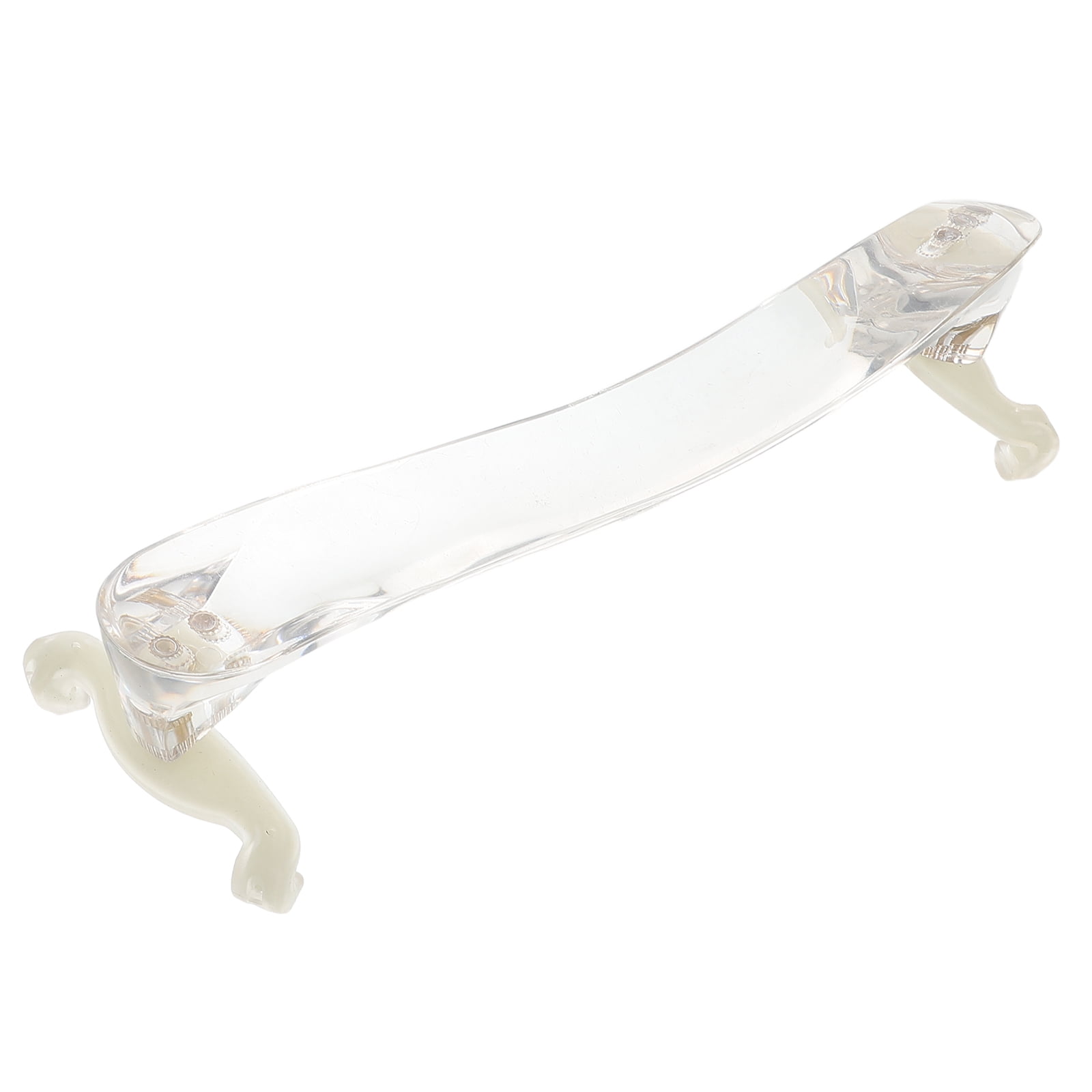 OUNONA Durable Transparent Acrylic Violin Shoulder Rest for Enhanced Comfort and Support during Performance, Fits 4/4 and 3/4 Violins