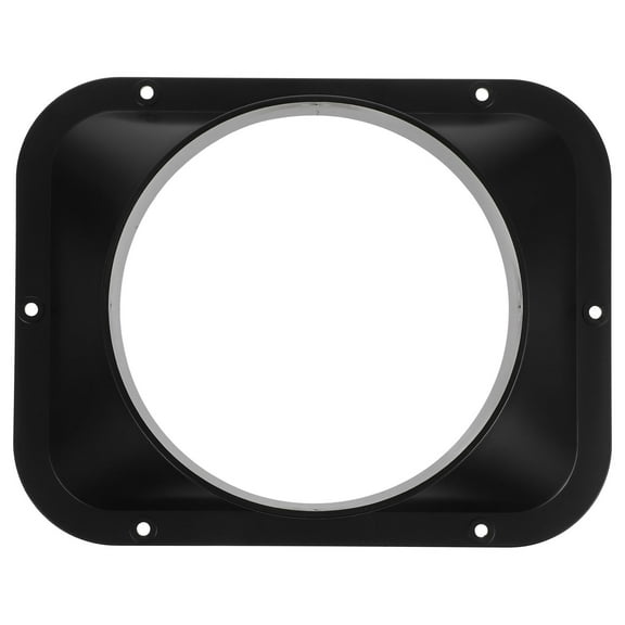 OUNONA Dust Collection Rectangular Hood Nozzle Plastic Air Duct Connector Flange Panel For Dust Collection Hose Fittings Ventilation Straight Pipe