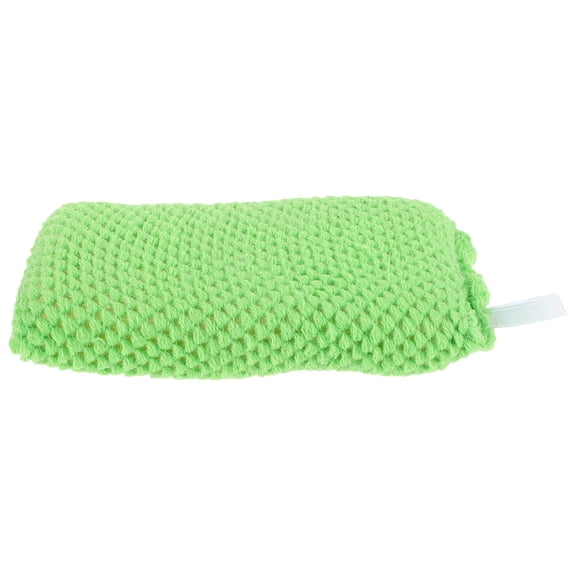 OUNONA Kitchen Cleaning Sponge Duster, Green Scrubber Sponge 14x8x2.5cm for Household Use