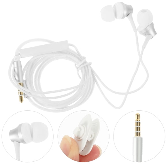 OUNONA Ear Earphones 3.5mm Connector Headphones for Phone Tablet PC Comfortable Side Ear Fit Random Design
