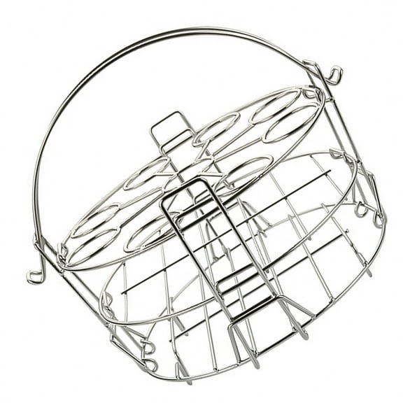 OUNONA  Egg Cooker Rack Appliances Ninja Air Fryer Gas Burner Silver