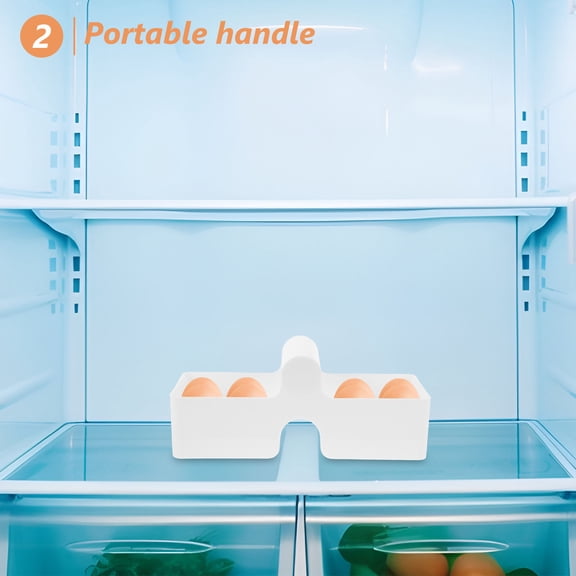 SASABAXI Egg Storage Container White 1Pack 10.4X4.3X3.9In