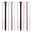 OUNONA Elastic Cable Straps Durable Silicone Cord Wraps for Home and ...