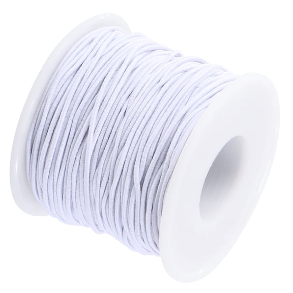 OUNONA 1 Roll White Elastic Manual Wiring Beading Cord for Bracelet Making and Jewelry Crafting