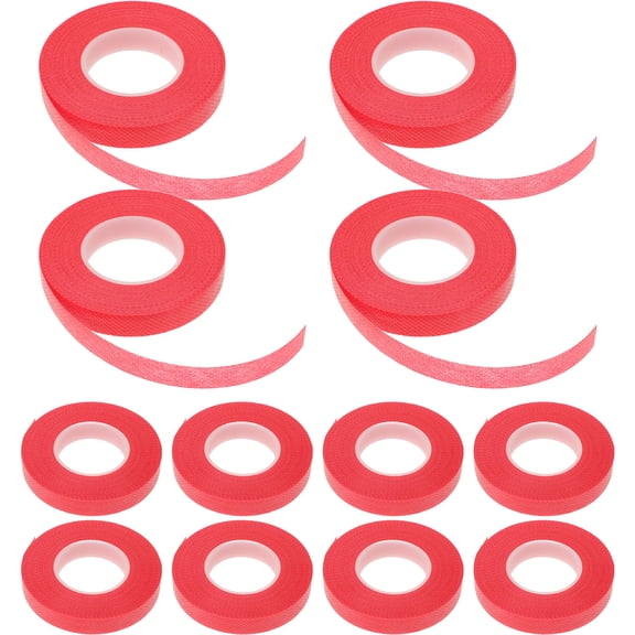 OUNONA Red Elastic Garden Tie Tape for Climbing Plants, Plastic Stretch Tape for Plant Support and Gardening