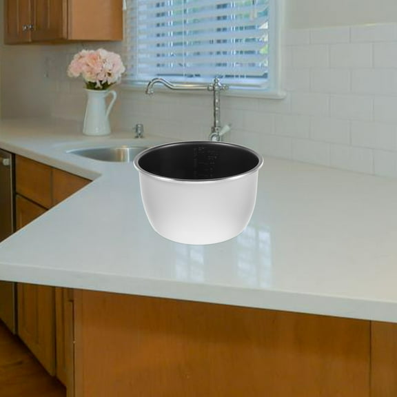 OUNONA Electric Rice Cooker Accessories Nonstick Inner Pot for Rice Cooker Aluminum Cooking Pot Insert for Electric Pressure Cooker Reliable Replacement Liner 5L