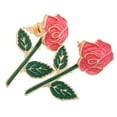 thumbnail image 1 of OUNONA Elegant Floral Rose Earrings with Multi-Color Enamel, Stylish Flower Jewelry for Daily Use and Party Wear, 1 of 8