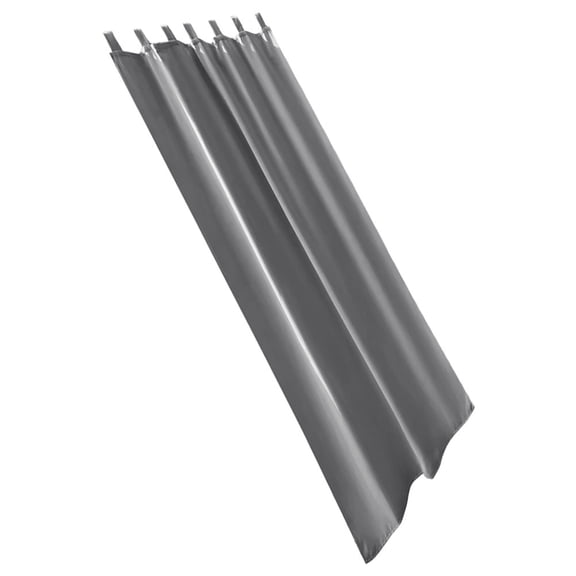 OUNONA Elegant Light Grey Window Curtains for Living Room Patio and Porch Polyester Drapes