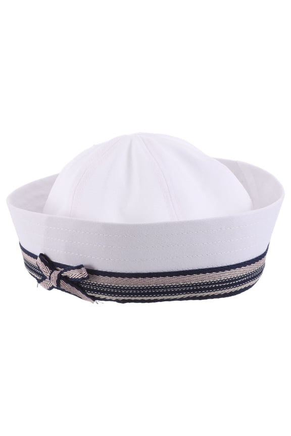 Women's Stylish Nautical Sun Hat with Multi-Fabric Bow, Elegant Beach Party Accessory for