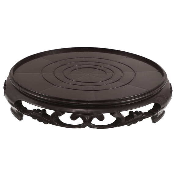 OUNONA Elevated Indoor Fountain Base Light Brown for Desktop Waterfalls and Small Planter Displays