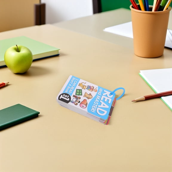 OUNONA English Vocabulary Flash Cards with Phonics Practice for Reading and Spelling Skills