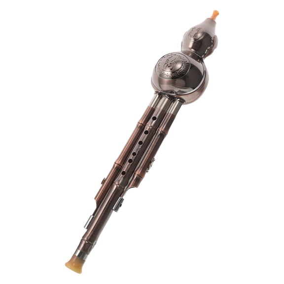 OUNONA Traditional Chinese Cucurbit Flute in B for Student Practice and Musical Performance