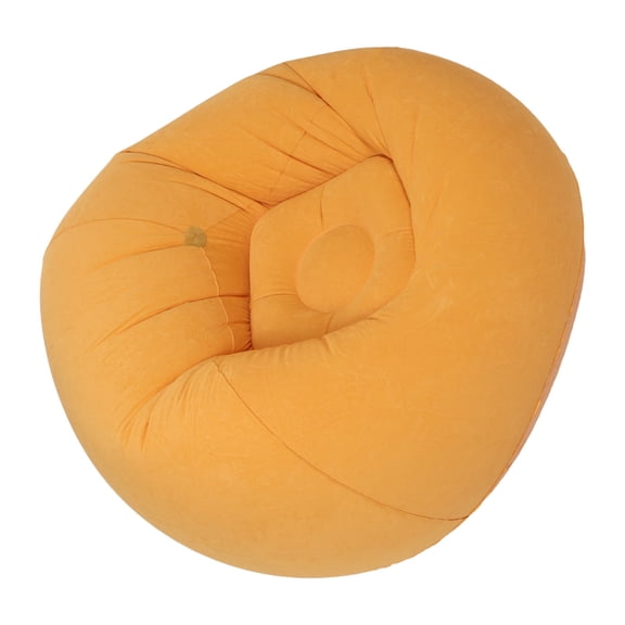 OUNONA Lightweight Orange Outdoor Bean Bag Sofa with Quick Inflate Valve for Travel