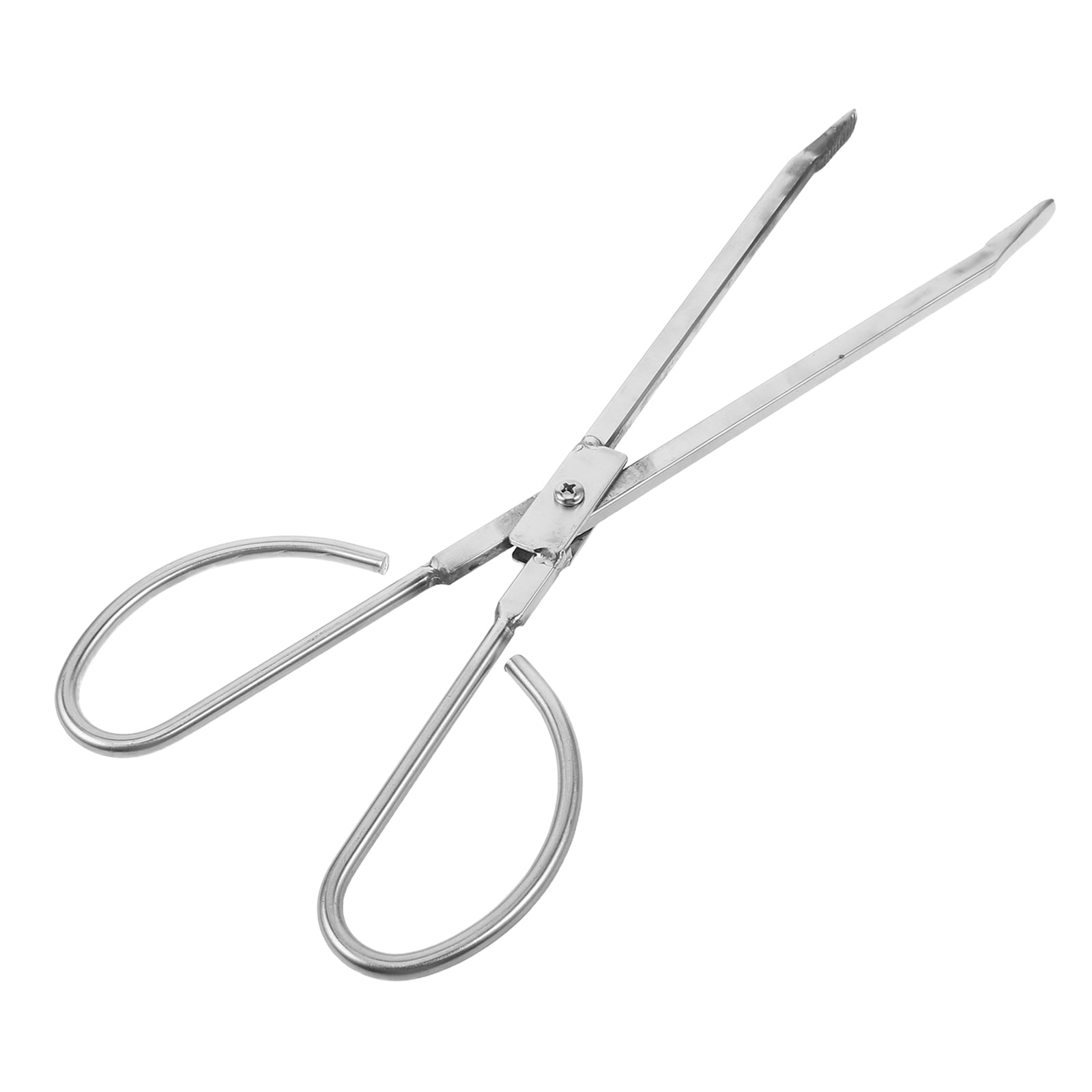 OUNONA Ergonomic Stainless Steel Fire Pit Ash Rake and Log Grabber for ...
