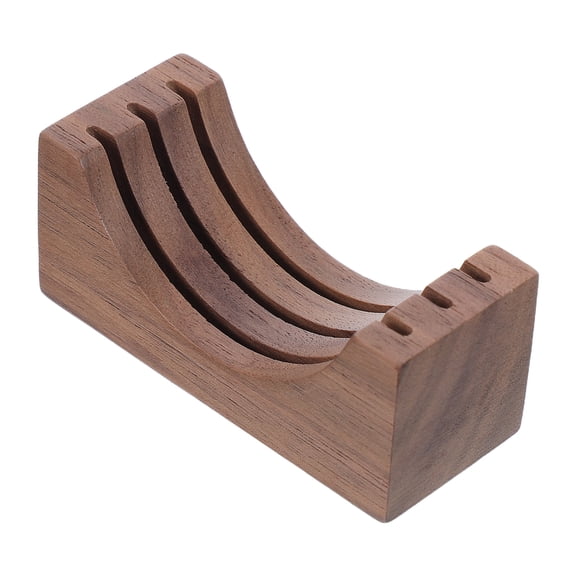 OUNONA Rustic Wood Filter Display Stand for Espresso Paper Filter and Coffee Accessories