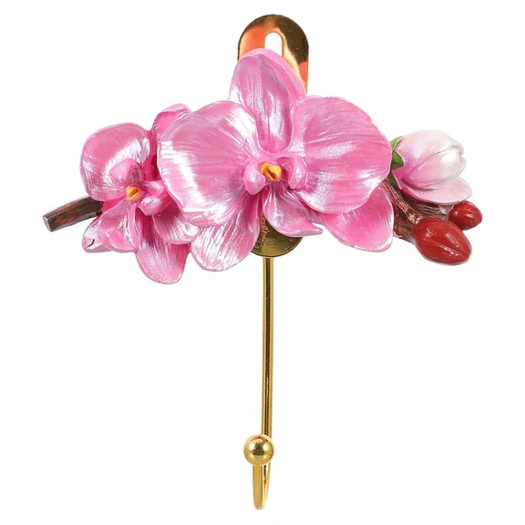 FOLOYORI Resin Decor Hook Multi Floral European Style for Decoration 1Pc