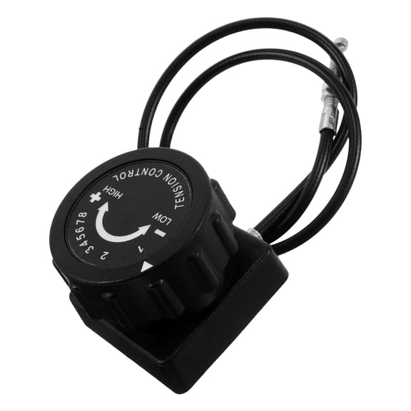 OUNONA Black Stationary Exercise Bike with 8-Level Smooth Resistance Controller and Precision Calibration Tuner