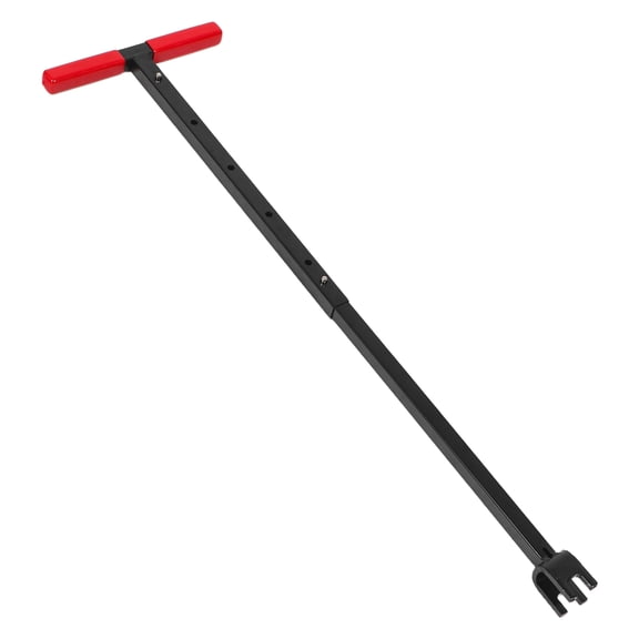 OUNONA Extended Reach Red Water Line Shut Off Tool T Handle for Home Plumbing and Utility Valve Operation