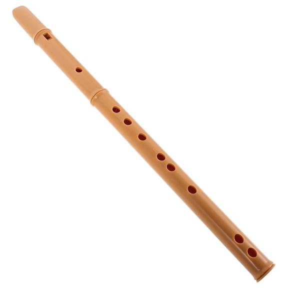 OUNONA Beginner Flute Instrument Detachable Resin Recorder with Accurate F Tuning in Chocolate