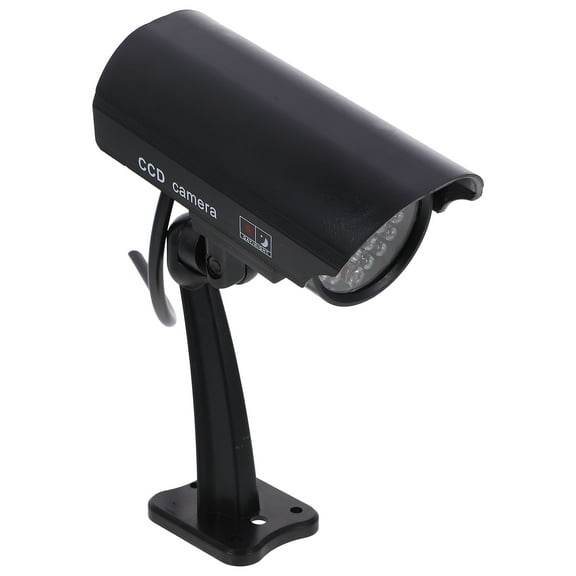 OUNONA Fake Camera Imitation High Simulation CCTV Camera Outdoor Monitor Waterproof without Battery (Black)