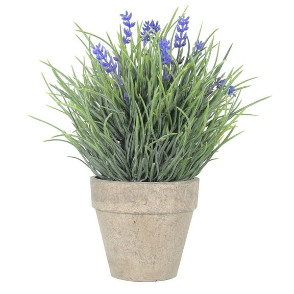 OUNONA Fake Flower Plants Fausse Fleur Basse Artificial Flowers Potted Small Office Blue