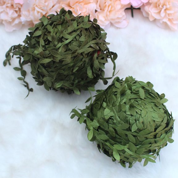 OUNONA Green Cloth Vine Artificial Leaf Decor for Hanging Basket Faux Plant Easy to Clean