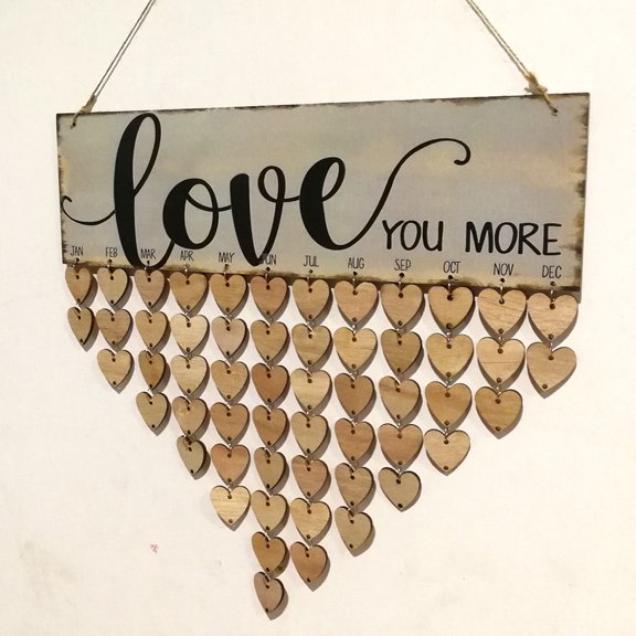 OUNONA Family Birthday Planner Board with DIY Calendar Reminder for Home Decoration 1 Rope