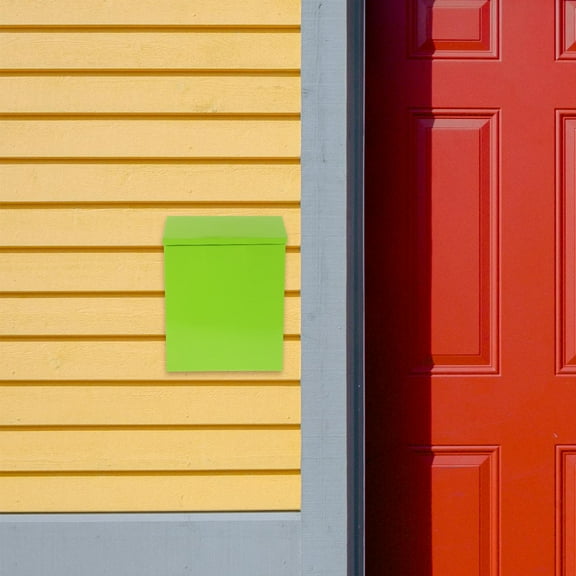 OUNONA Farmhouse Iron Wall Mounted Mailbox with Lock Vintage Decorative Mailbox for Office Home and Classroom Secure Suggestion Box for Letters Comments and Small Items